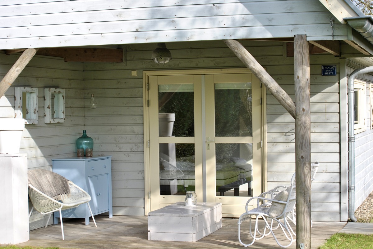 Overkapping met zitje